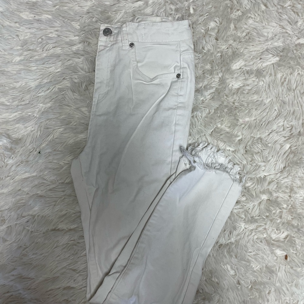 High Rise White Jean